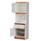 Baxton Studio Laurana Modern White and Cherry Finished Kitchen Cabinet and Hutch 147-8317 - alternate 6
